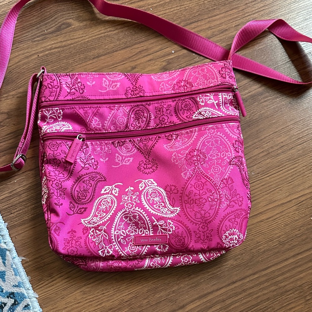 Vera Bradley Fuchsia Paisley Crossbody Bag
